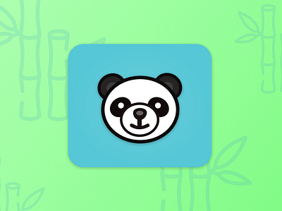 App icon / Daily UI #005 005 app branding daily 100 challenge dailyui dailyuichallenge design green icon illustration logo minimal panda ui web website