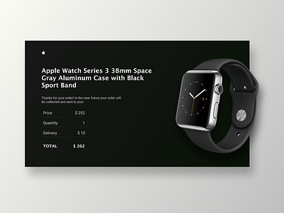 Email Receipt / Daily UI #017 017 apple watch dailui daily daily 100 challenge daily ui daily ui 017 dailyui dailyuichallenge design email email design email marketing email receipt find job hire hiring ui watch web