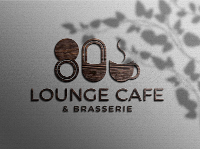 Brasserie cafe app colorful logo vector