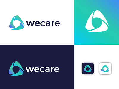 we care animation app branding colorful design illustration logo typography ui vector