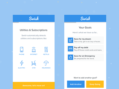 Swish - The Smart Spending Tracker dashboard finance finance app mobile money app spending
