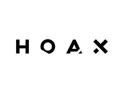 Logo hoax design graphic logo typography