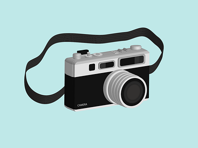 Camera 3D 3d adobe art camera design graphic design illustration illustrator vintage