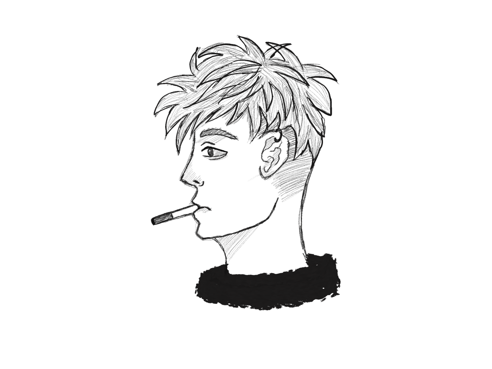tumblr boy sketch