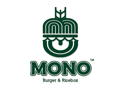 Brand identity for MONO Burger & Ricebox, Based in Batulicin brand brand design brand identity branding design illustration logo trademark visual identity