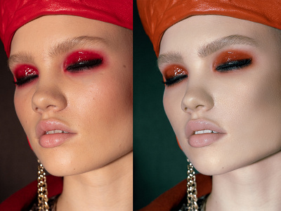Before and after High End Retouching 6