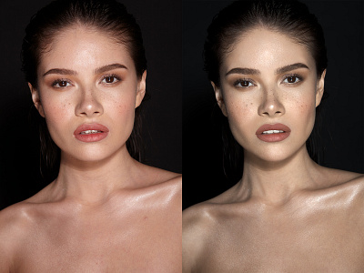 Before and after High End Retouching 7