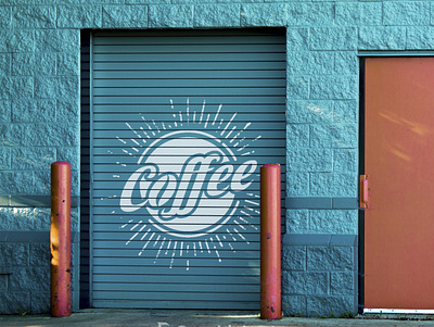 Shutter ( Gate ) Advertisement Sign Mockup | Free Download advertisement billpord free download graphickart logo mock up mockup psd sign signage template