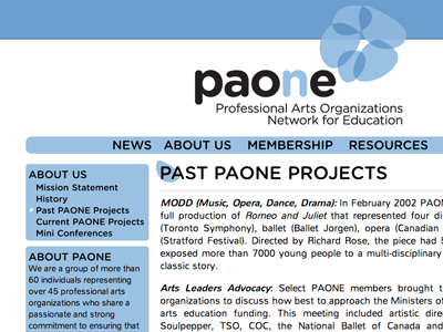 Rebuild of paone.ca