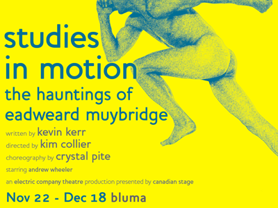 Studies in Motion — Ad ad print theatre yellow