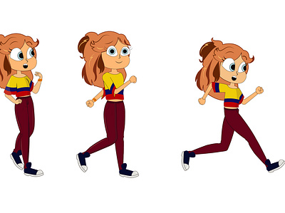 Character animation illustration vector