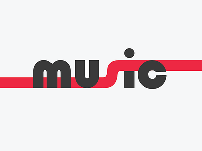 Music branding design graphicdesign logo music shapes type typography vector weight