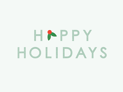 Happy Holidays! christmas festive holiday illustration minimal thanksgiving type typography