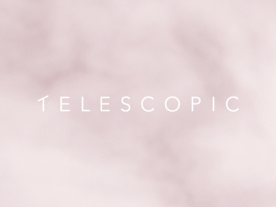 Telescopic logo logodesign minimal typography