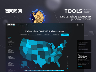 COVID-19 Relief Spending Data Visualization for POGO