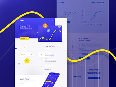 VITE MONEY | Buy and sell digital currency app design bitcoin buy coinbase graphic design graphics graphs landing page ui ux