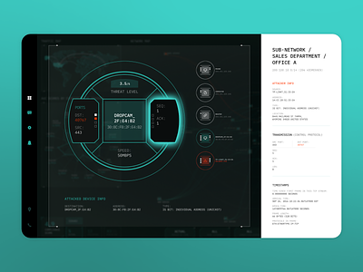 So Much Data In One Tiny Interface aniamation attacks connectivity cyber dashboard data data analysis design designer designers dribbble graphics interaction iot typo typography