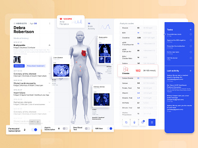 Medical Dashboard Design concept dashboard design health interface interface design interface designer product design