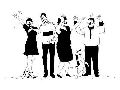 Wedding drawing editorial illustration illustration line people wedding