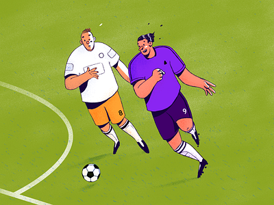 Attack ball editorial illustration football fußball illustration soccer