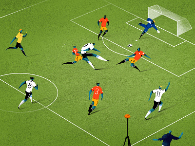 Reeplayer app illustration ball drawing editorial illustration football fußball illustration line