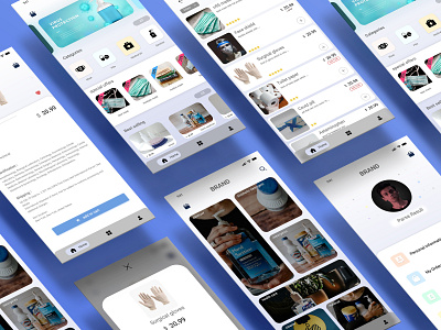 UI design of an online medical store app app design application branding store store app ui ui ux ui design uidesign userinterface ux xd