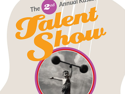 Talent Show poster quirky retro