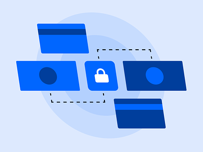 Privacy illustration - Secure transaction illustration privacy secure transaction