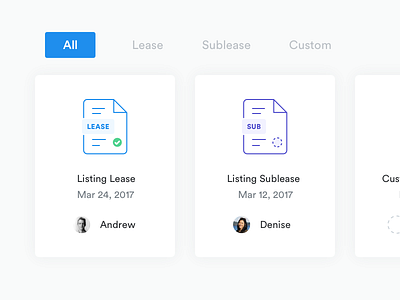 Flip sublet document cards card cards document flip lease listing sublease sublet
