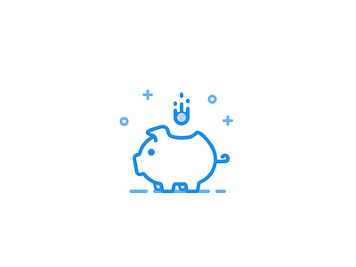 Piggy bank 🐽 bank flip icon lease piggy