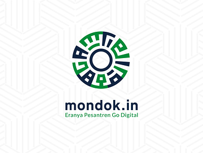 Logo design mondok.in app branding design icon logo minimal