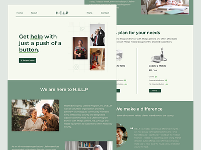 Website design for H.E.L.P