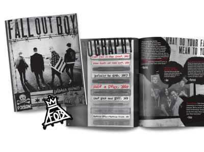 Fall Out Boy album packaging print design vip