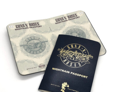 Guns N Roses Passport print design tour vip