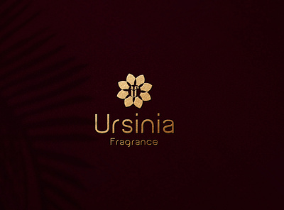 ursinia perfume logo beauty logo branding design fragrance icon logo logo design lettering minimal perfume logo typography