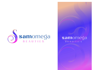 SAMOMEGA modern logo