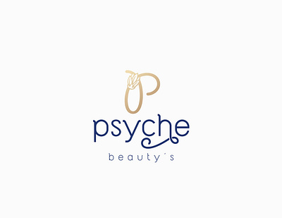 psyche logo beauty logo branding clean design flat icon lettering logo logo design lettering luxury brand minimal