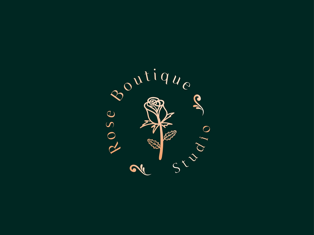 Rose Boutique Logo By Farjana Bithi On Dribbble