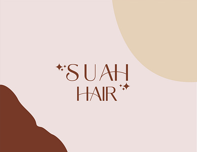 suah hair beauty logo branding clean design flat logo logo design lettering luxury brand minimal typography