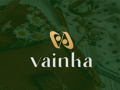 Vainka fashion brand logo branding clean clothingbrand design fashion brand graphic design icon logo logo design lettering logo designer luxury brand minimal typography