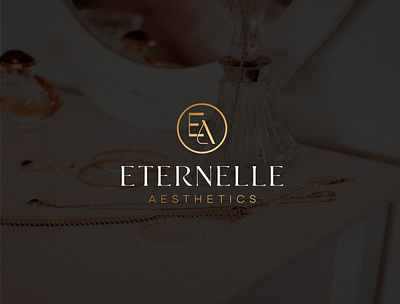 ETERNELLE AESTHETICS LOGO branding clean clothing brand clothing line design icon illustration logo logo design lettering logo designer luxury minimal typography