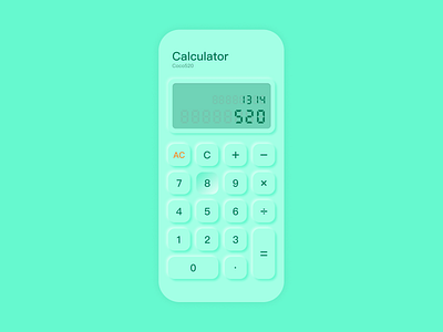 Calculator icon ui ux