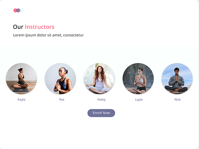 Wellness Yoga app branding ecommerce design flat typography ui ux vector