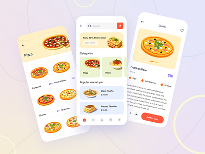 Wizza - Pizza Just One Corner Away🍕 ios design pizza pizza app ux design