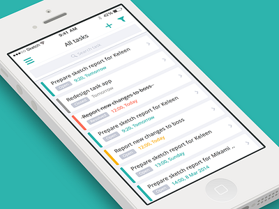 Task Management app ios list management task