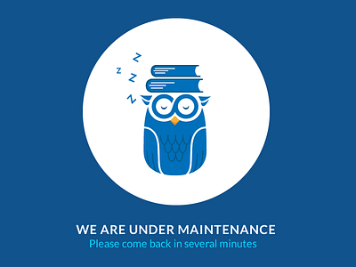Maintenace page bird maintenance page ui web
