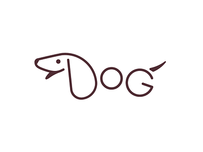 (WIP) Dog Logo cute dog fun logo minimal typography