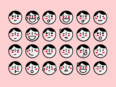24 hours of Eggcellent Emoji emoji emotion face pink red