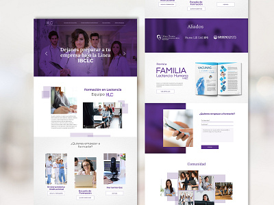 Diseño Web IHLC formación health institution school web webdesigb