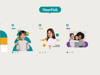 HearHub Social Media branding design logo logo design logodesign logotype